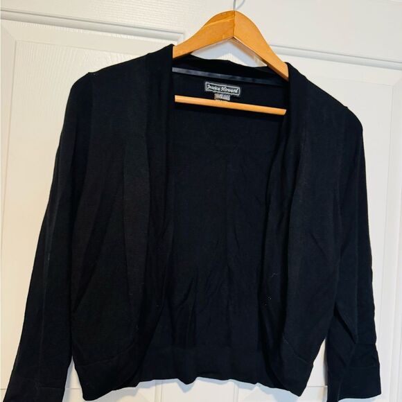 Jessica Howard Black Cardigan Sweater - Picture 2 of 6